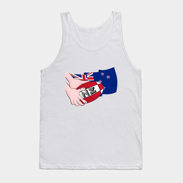 Rugby Ball New Zealand Tank Top by mailboxdisco